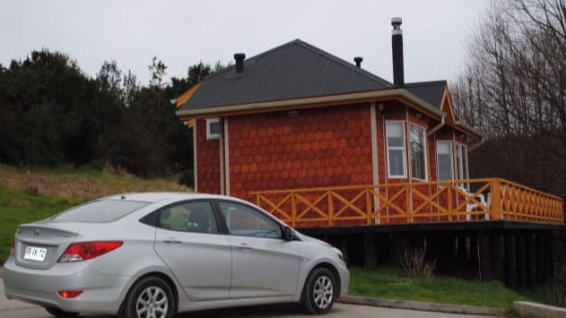 Estacionamiento Cabañas Trayen